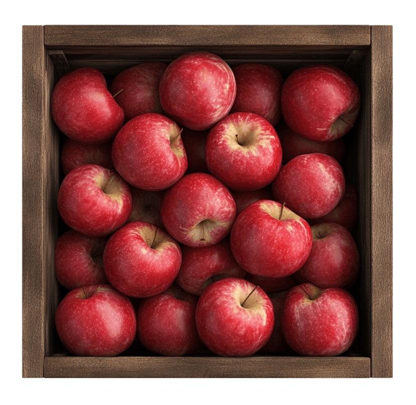 Caja de manzanas