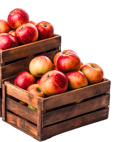Caja de manzanas