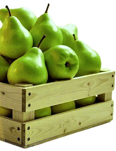 Caja de peras