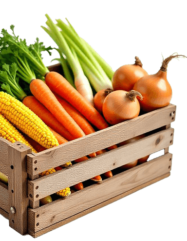 Caja de vegetales